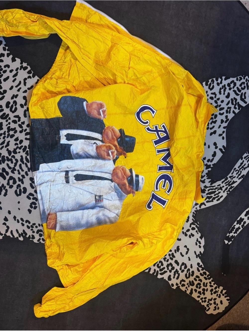 Camel Logo Yellow Windbreaker Jacket